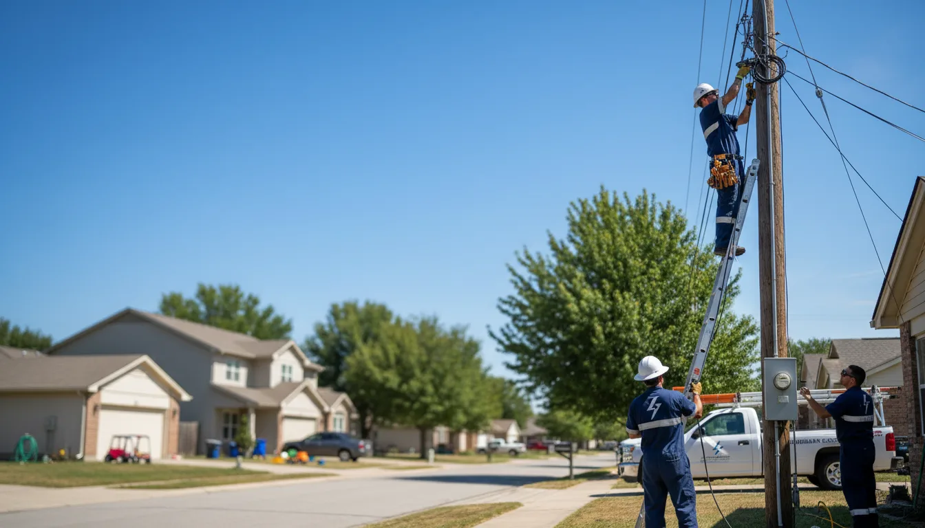 Residential electrician providing installation services in Dakota City, NE